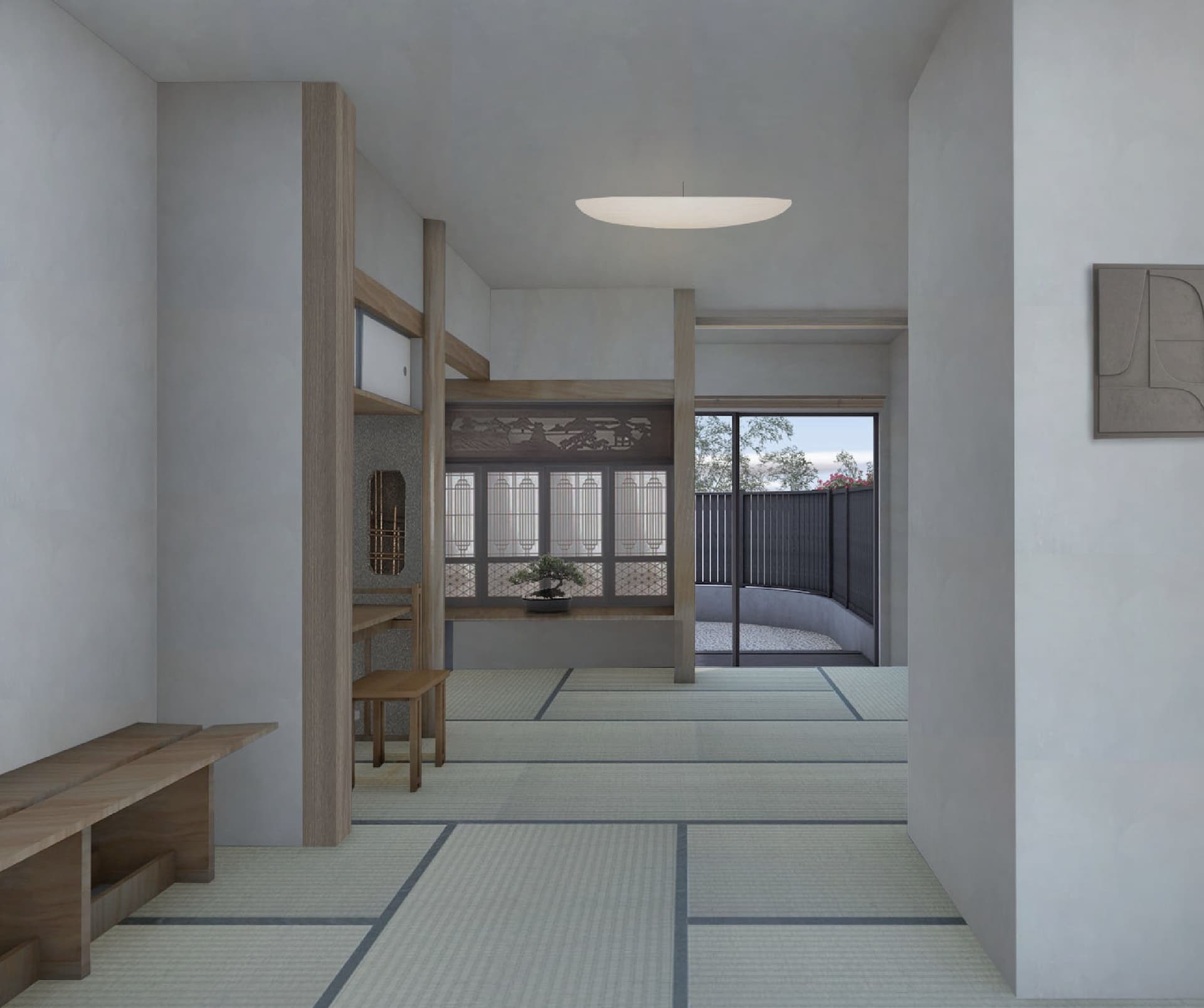 The stillness of having the house to yourself
