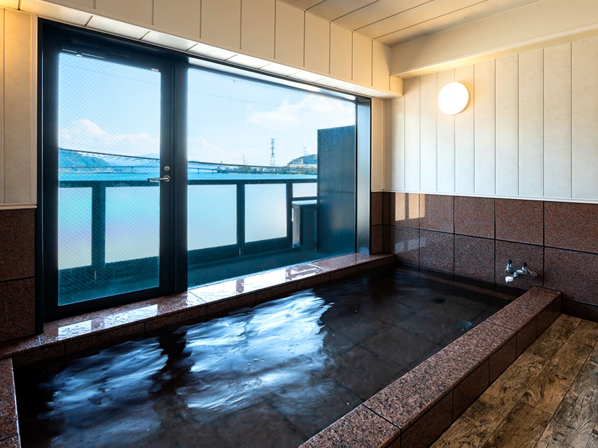 Bathing by the sea