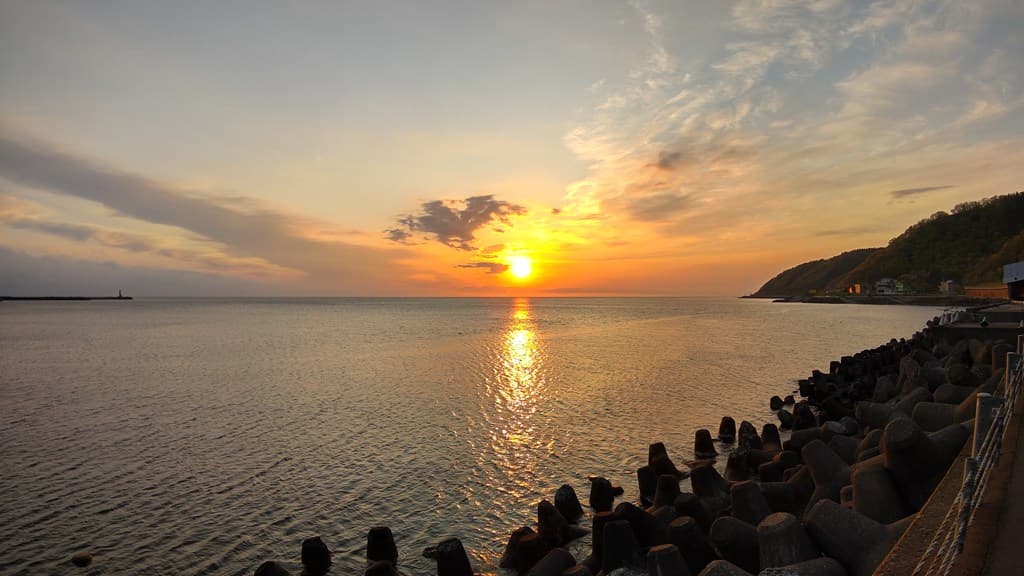 리시리산 등산객 환영