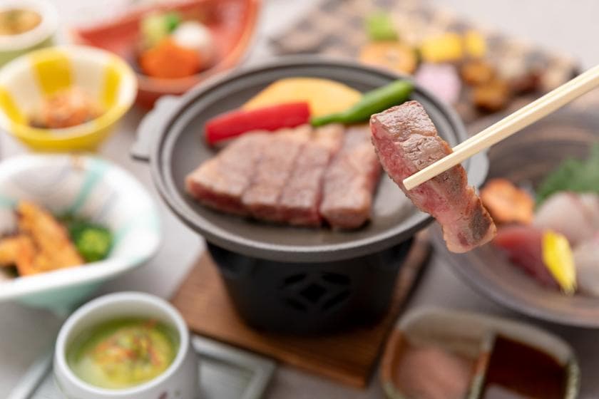 료칸의 정성 담긴 식사