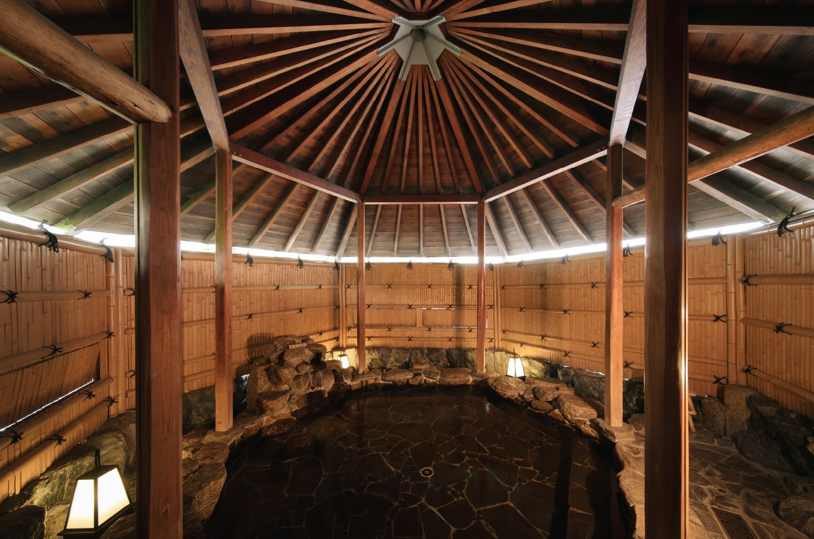 Two Baths Embraced by Forest
