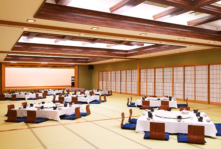 A Garden-View Breakfast and Banquet Halls