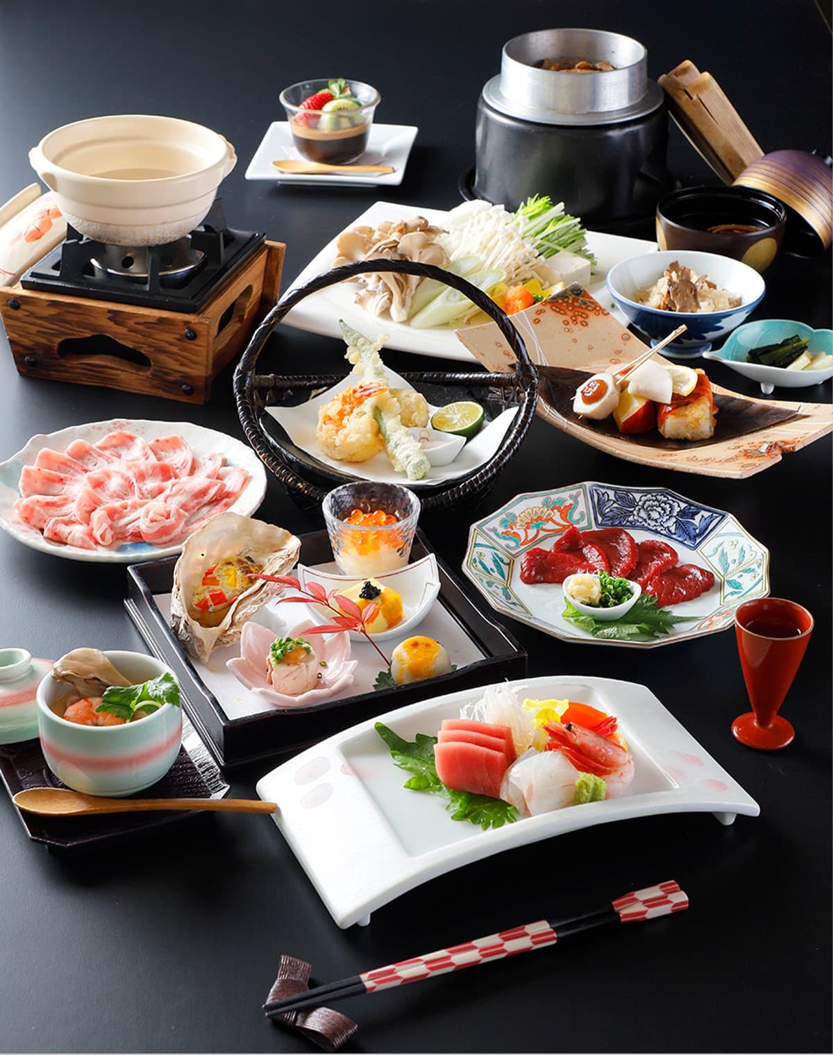 Kaiseki Built from Yamanashi Ingredients