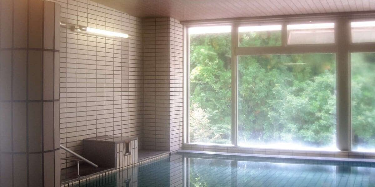 A Communal Bath Facing the Forest