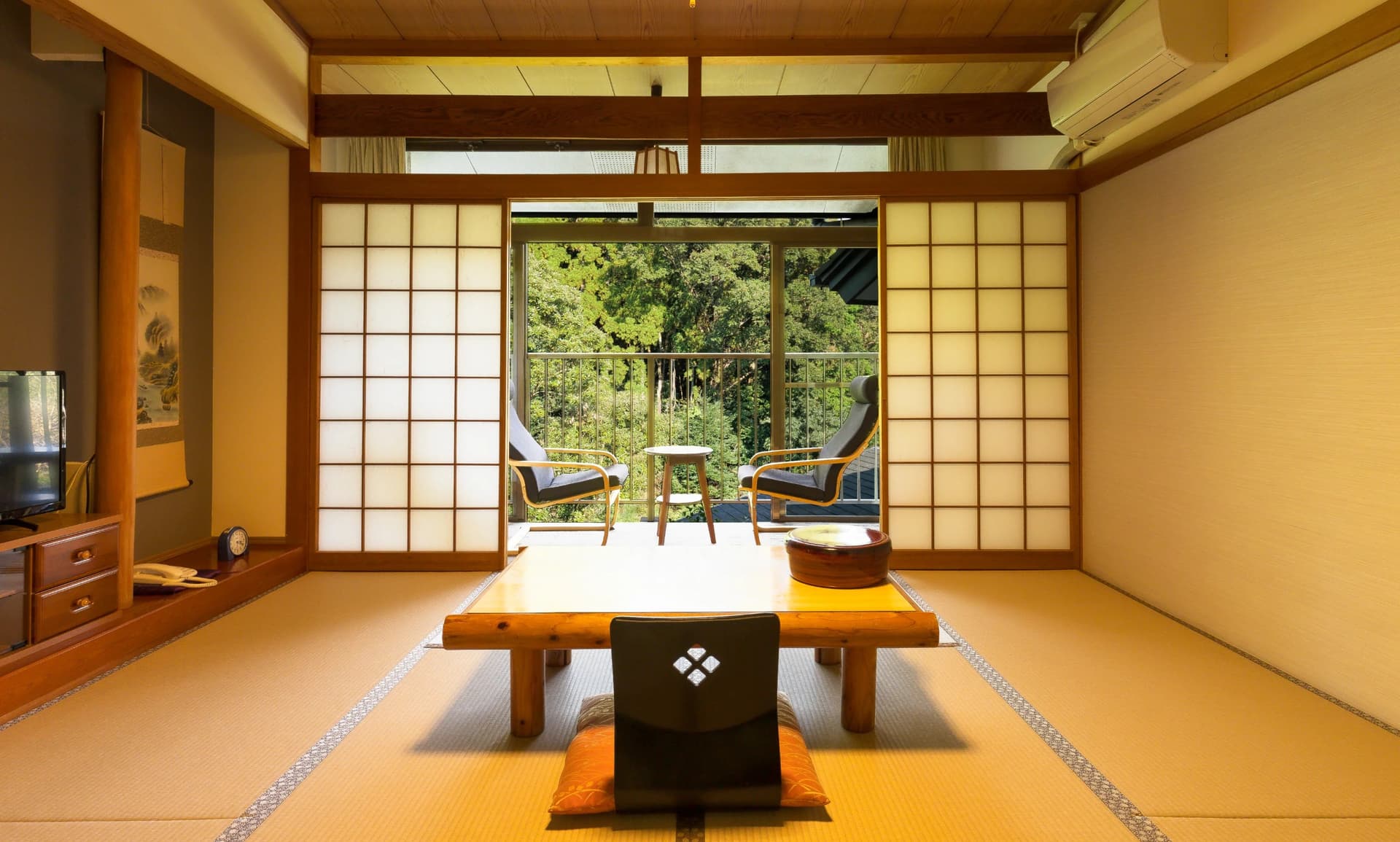 Rooms Framed by Kirishima's Nature