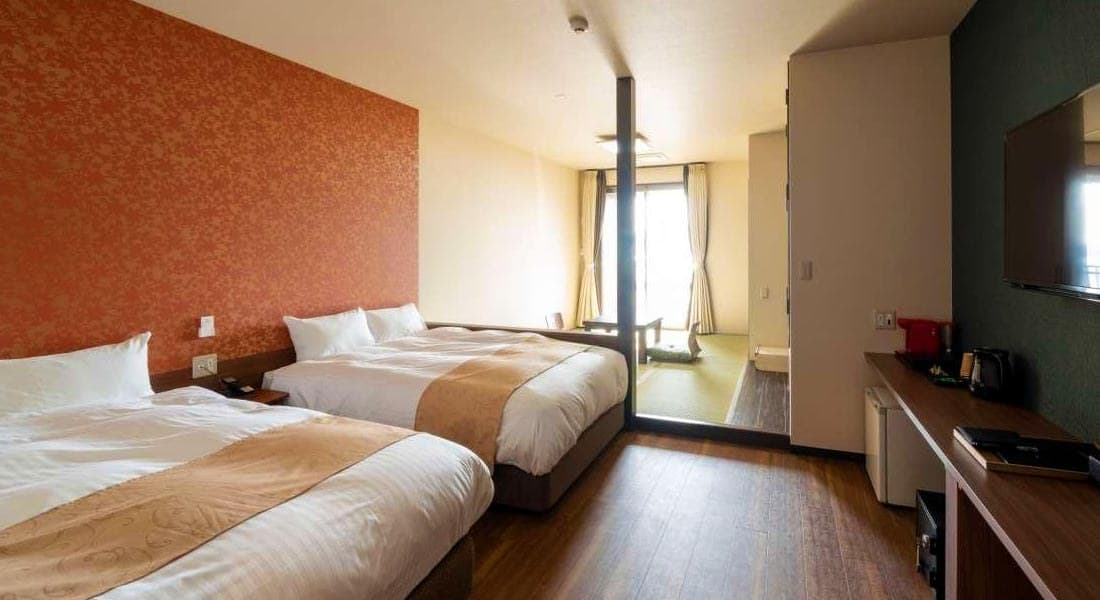 Miyajima Views from a Modern Japanese-Western Room