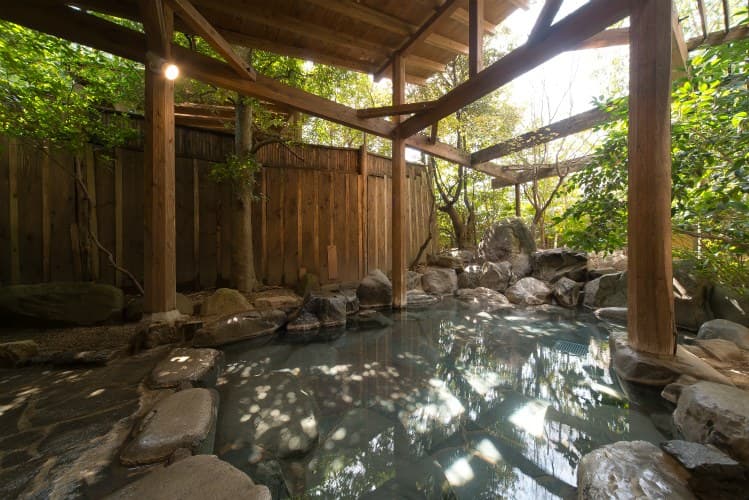 An Open-Air Bath Beside a Mountain Stream