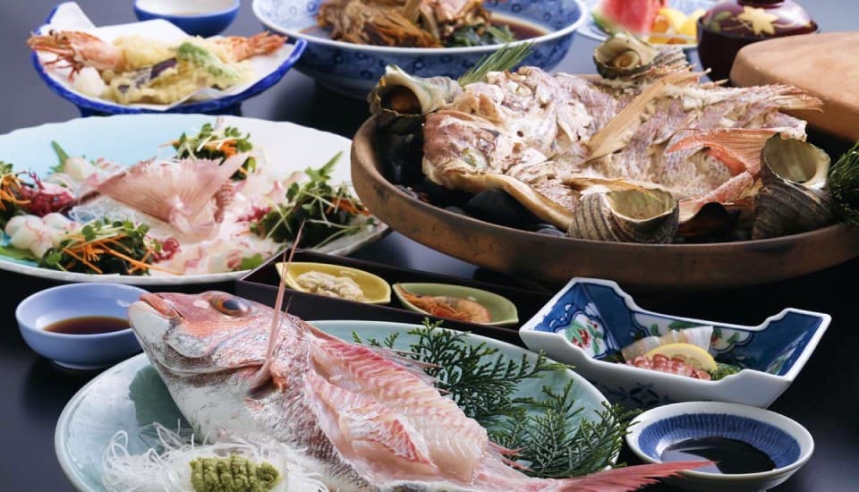 살아있는 도미 요리