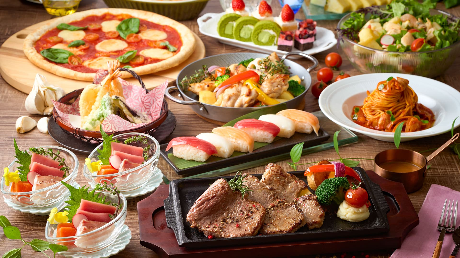 A Buffet Cooked Right Before Your Eyes