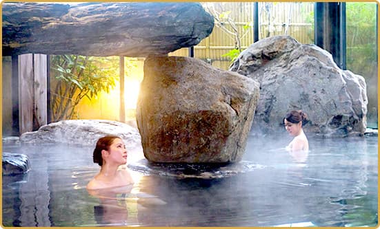Boulder-Studded Open-Air Communal Baths