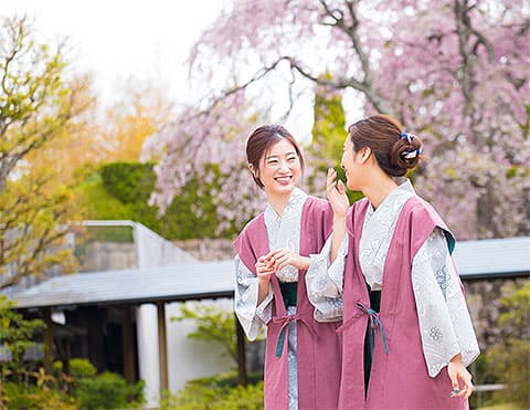온천가 산책과 관내 시설