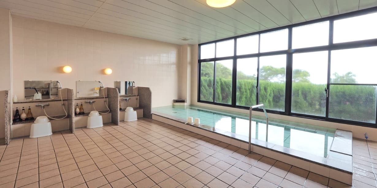 A Bathhouse Facing the Sea