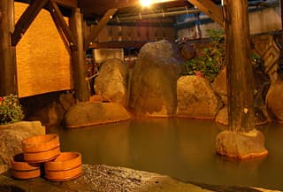 A Rustic Open-Air Bath