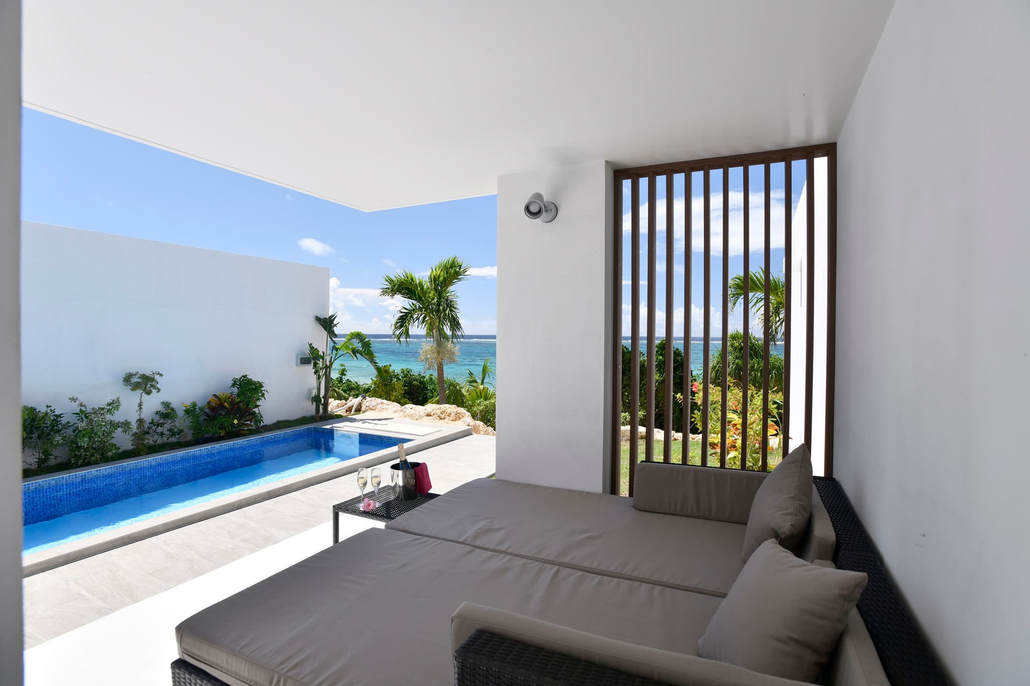 Jacuzzi, gazebo and daybed