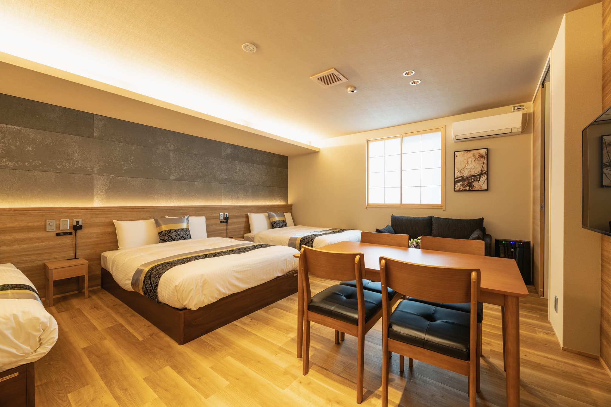 Spacious rooms for families and groups