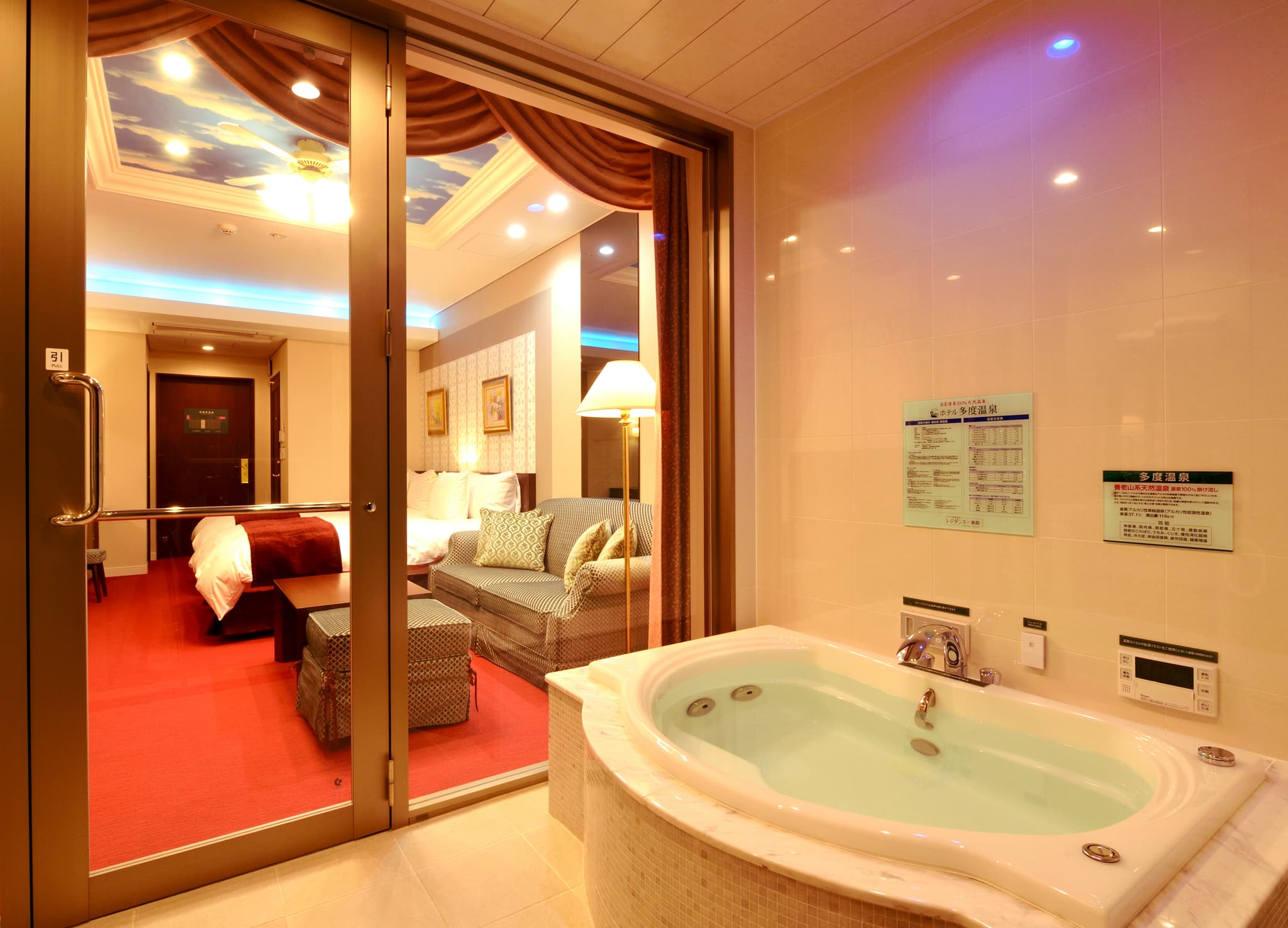 Hot spring in your room