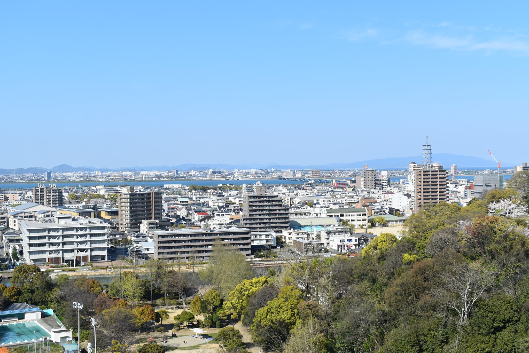 Views of Mt. Bizan and the Yoshino River