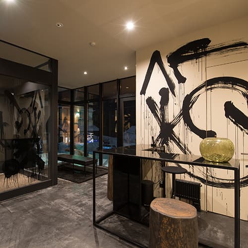 Art-filled reception