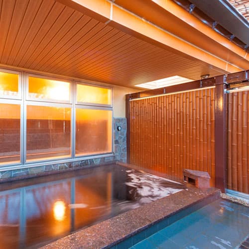 Black hot spring
