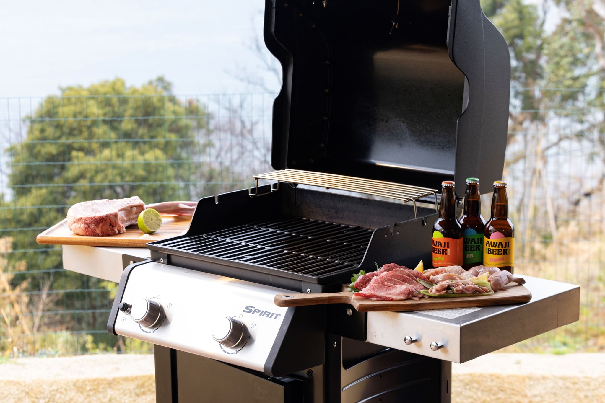 노을 보며 테라스 BBQ