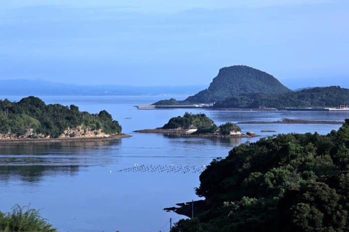Island-dotted sea views