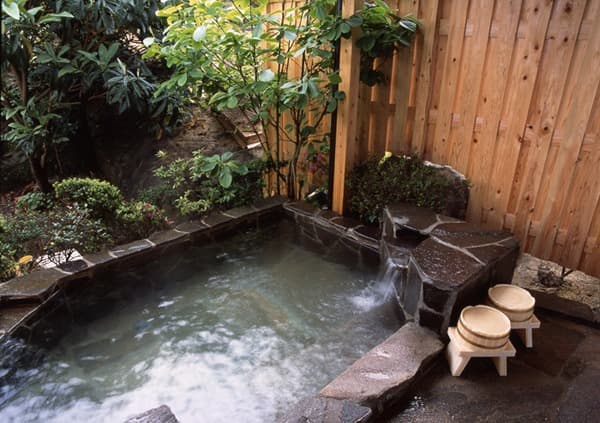 Four private family baths