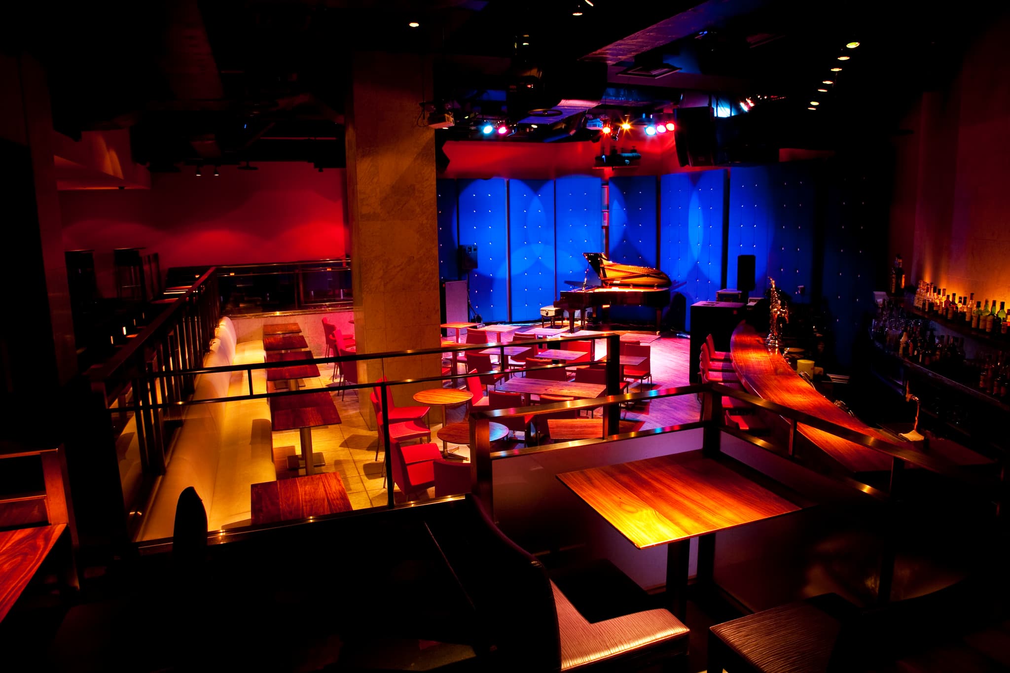 Jazz club and indoor pool
