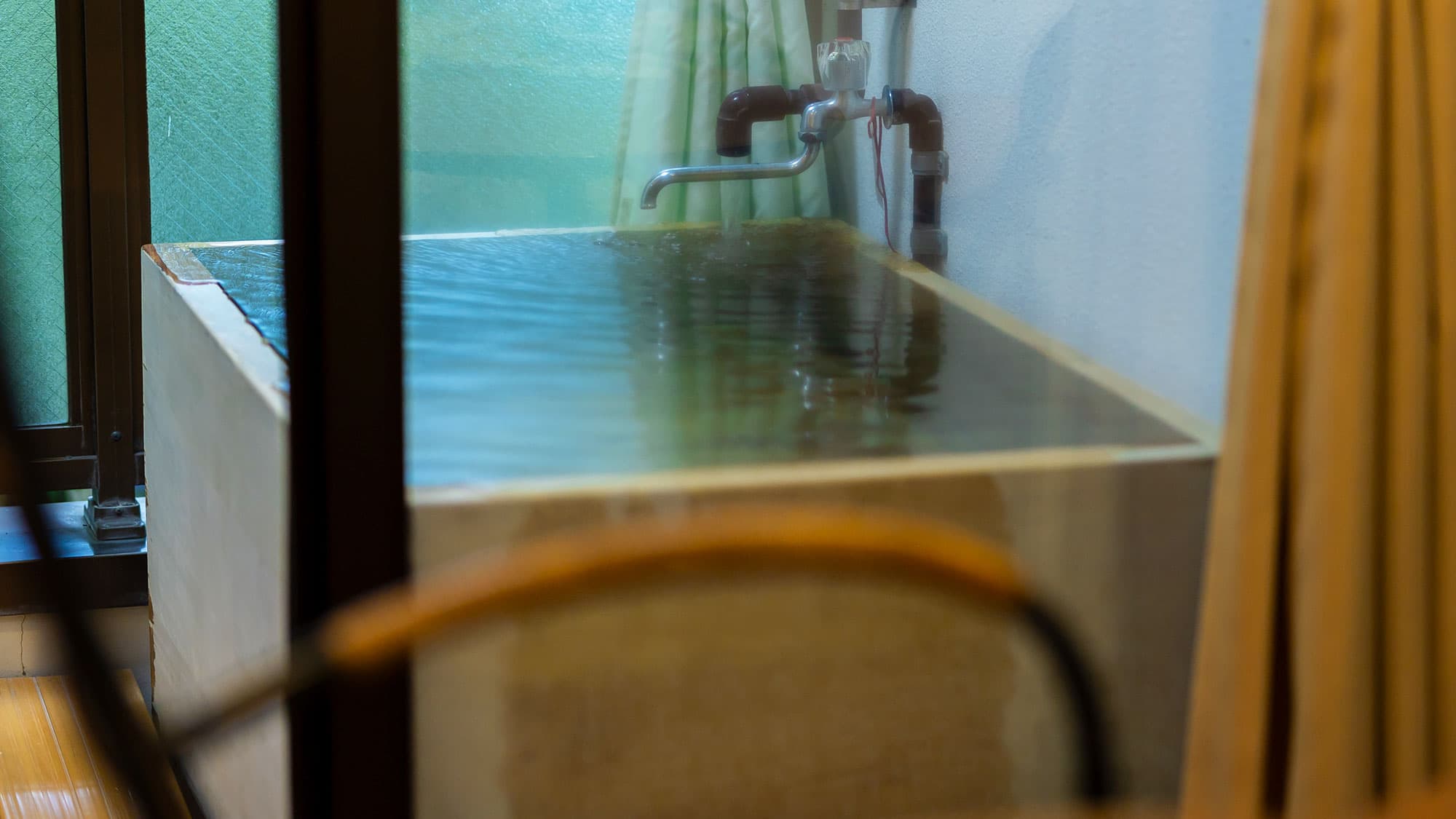 Private spring-fed bath in every room