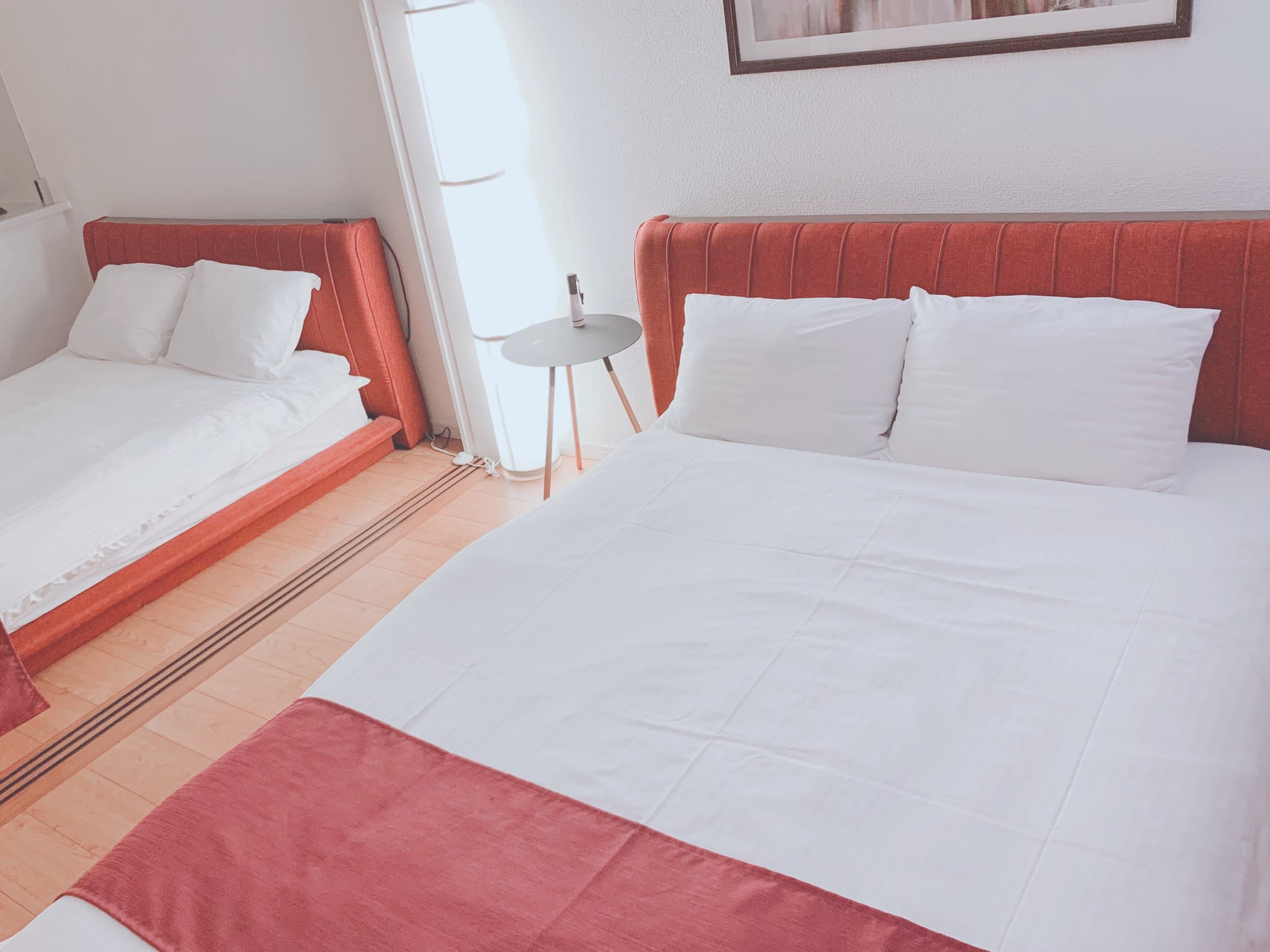 Two double beds