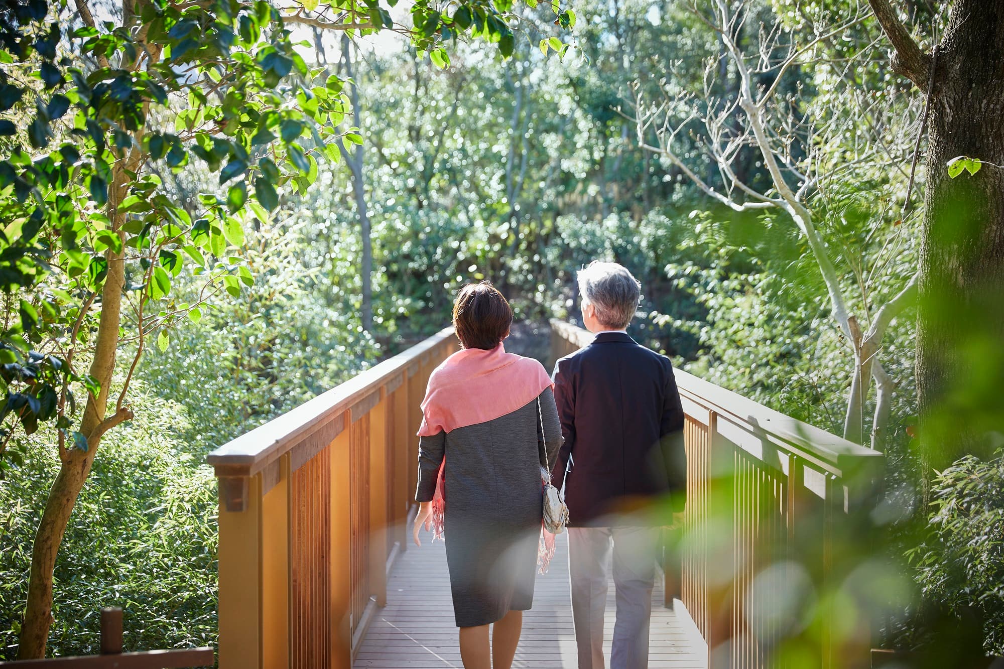 Gardens and forest paths