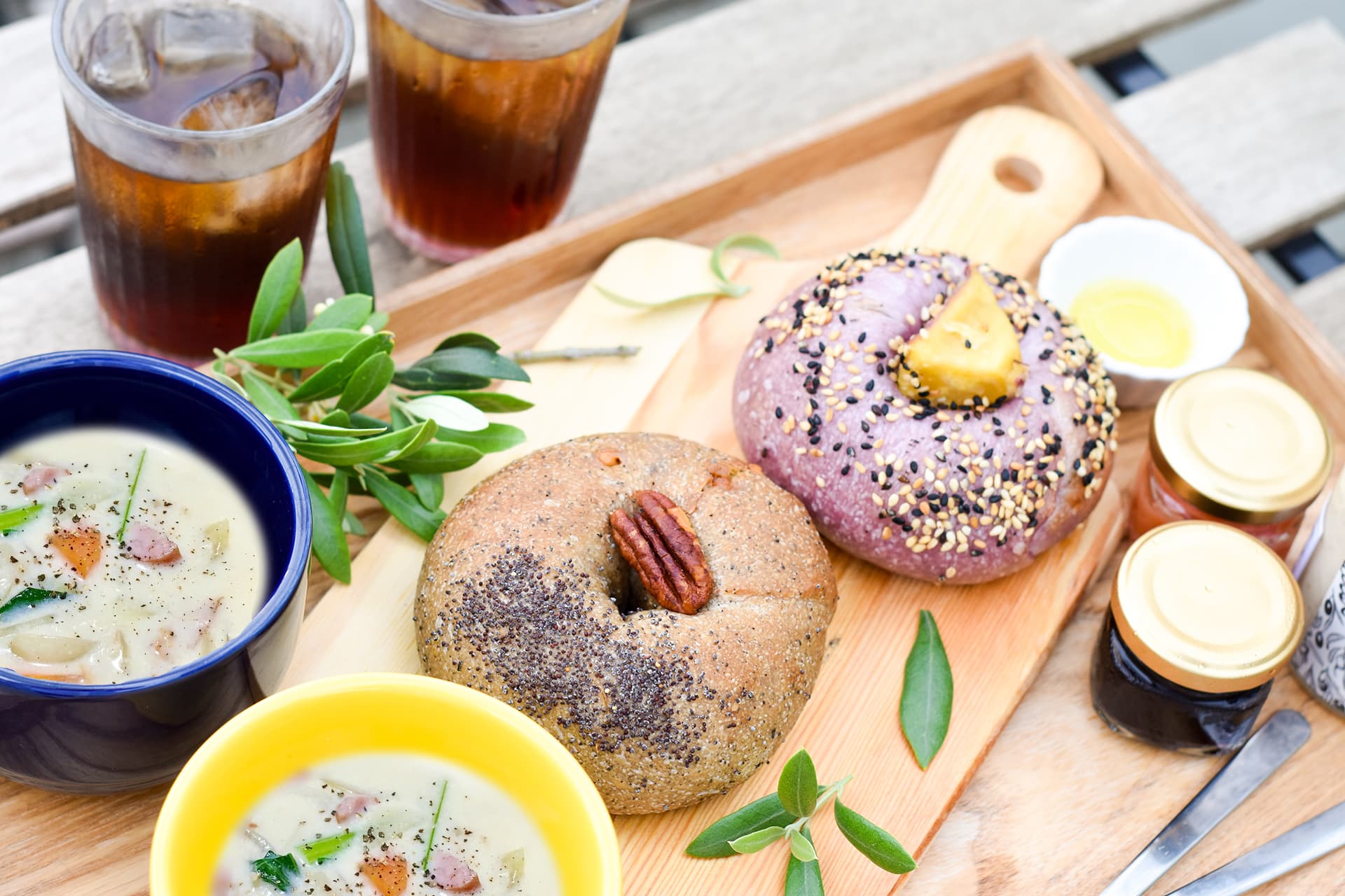 Olive oil morning plate