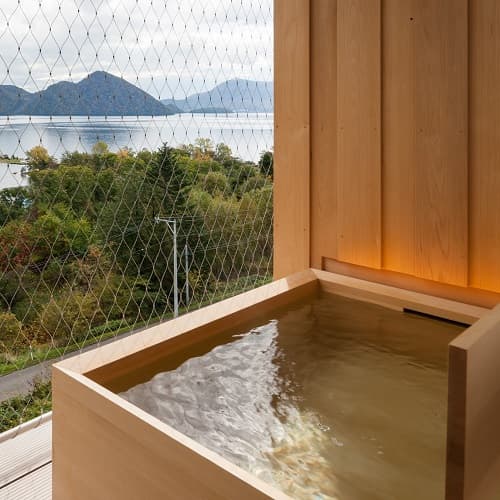 Balcony wooden tubs