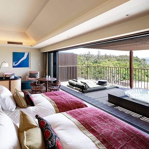 Terrace rooms with jet baths