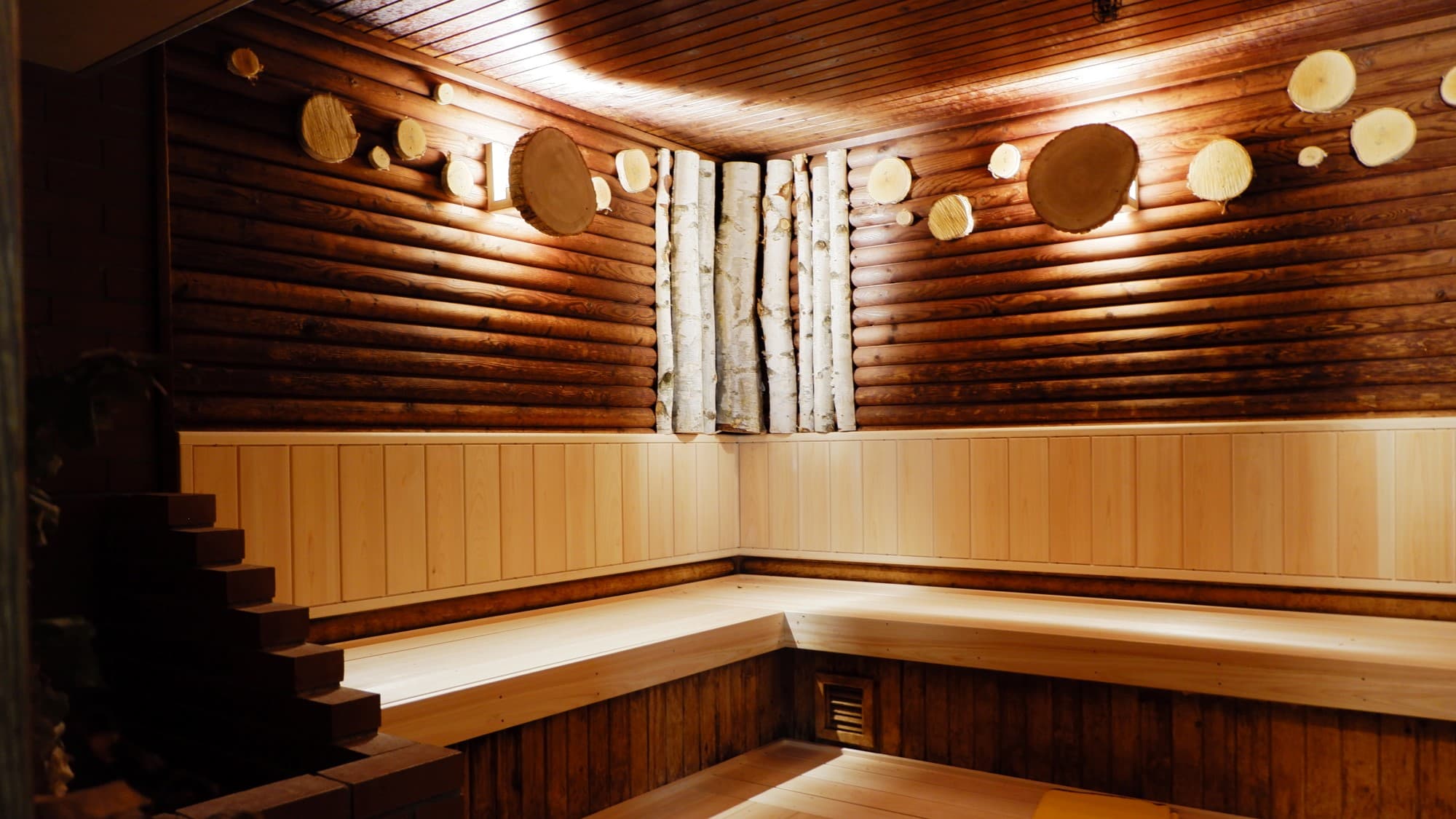 Birch-lined Tokachi Sauna