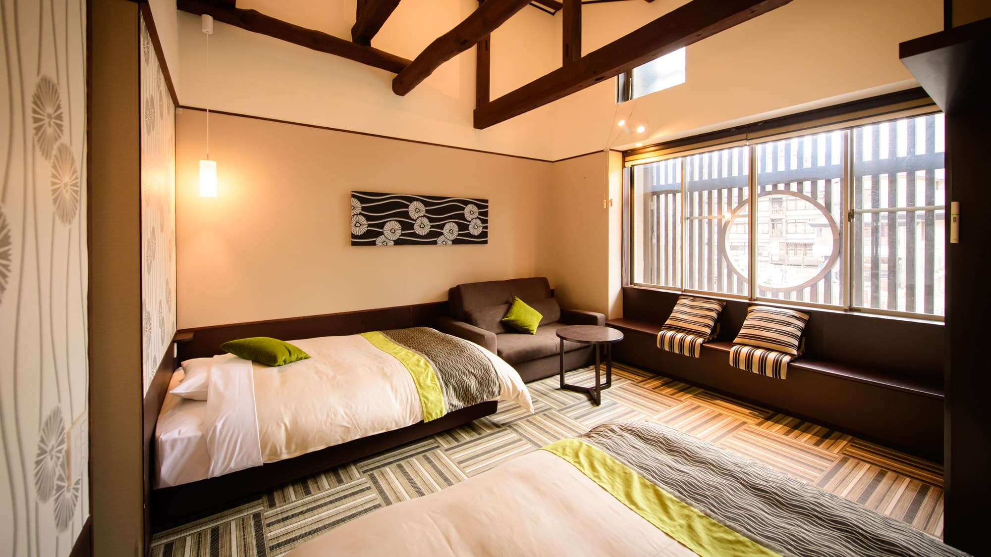 Yubatake view rooms