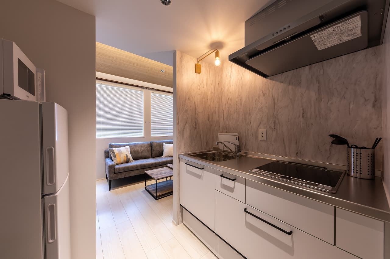 Full in-room kitchen