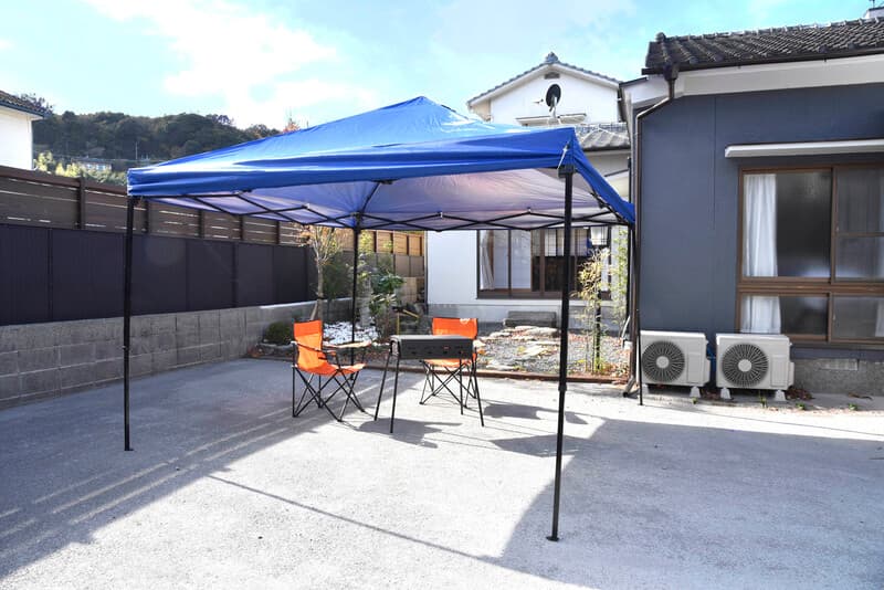 일본 정원과 BBQ 공간