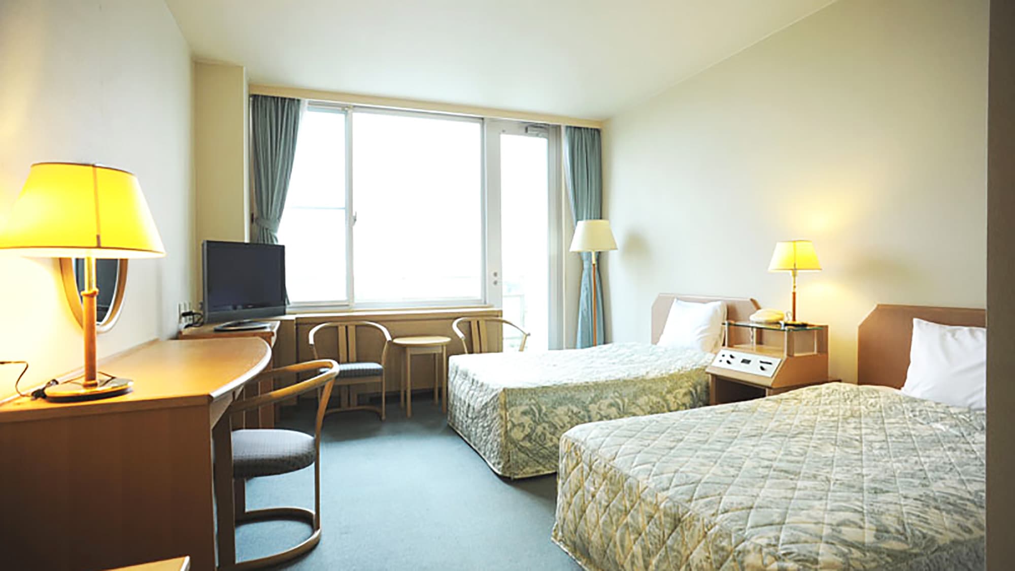 Roomy guest rooms