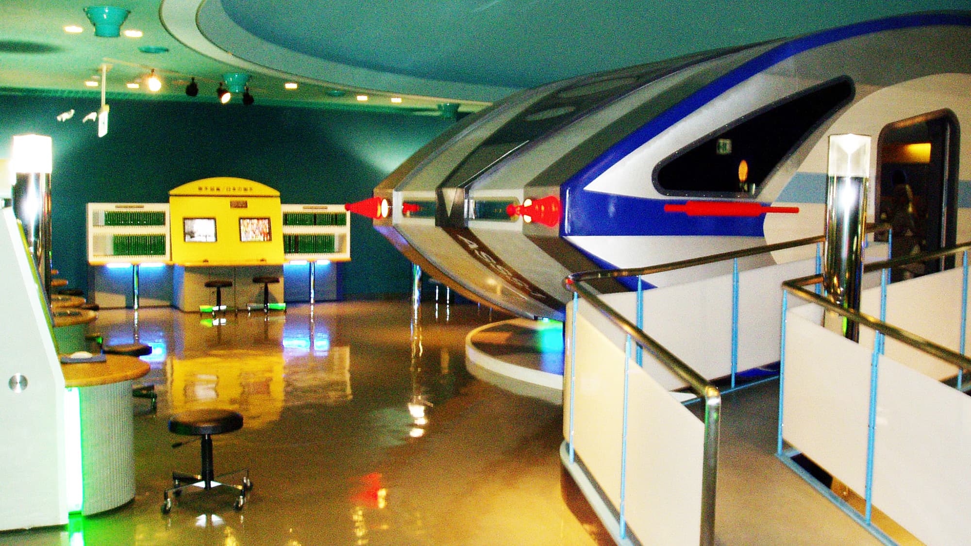 Spaceship exhibition room