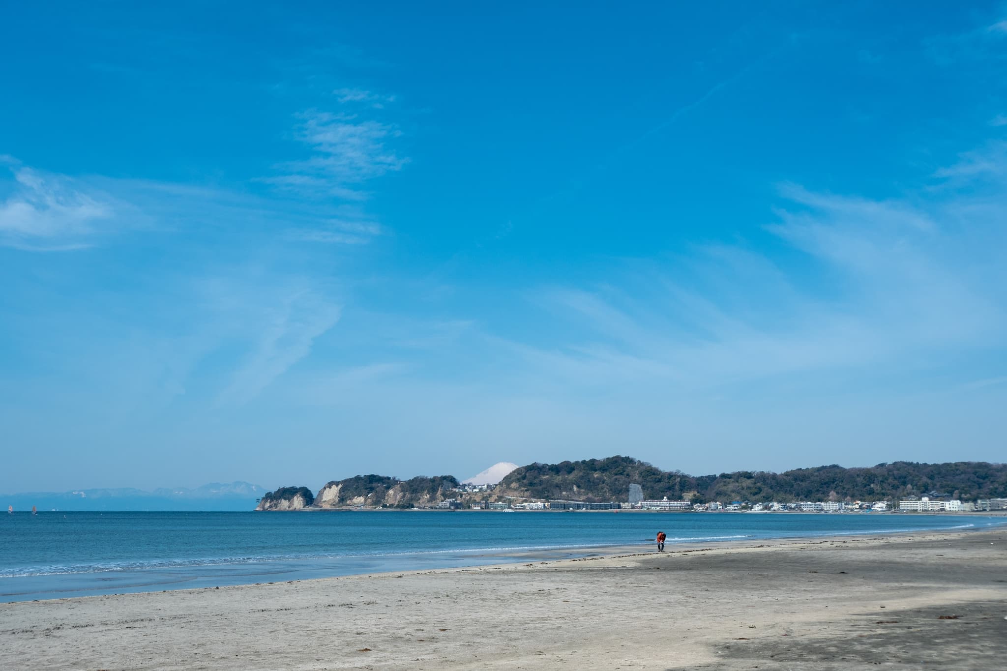 门前就是材木座海滩