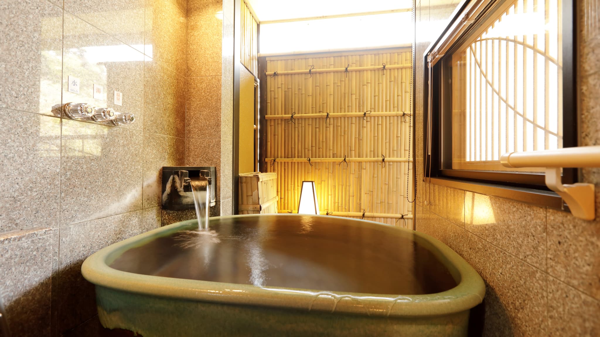 Rooms with their own open-air bath