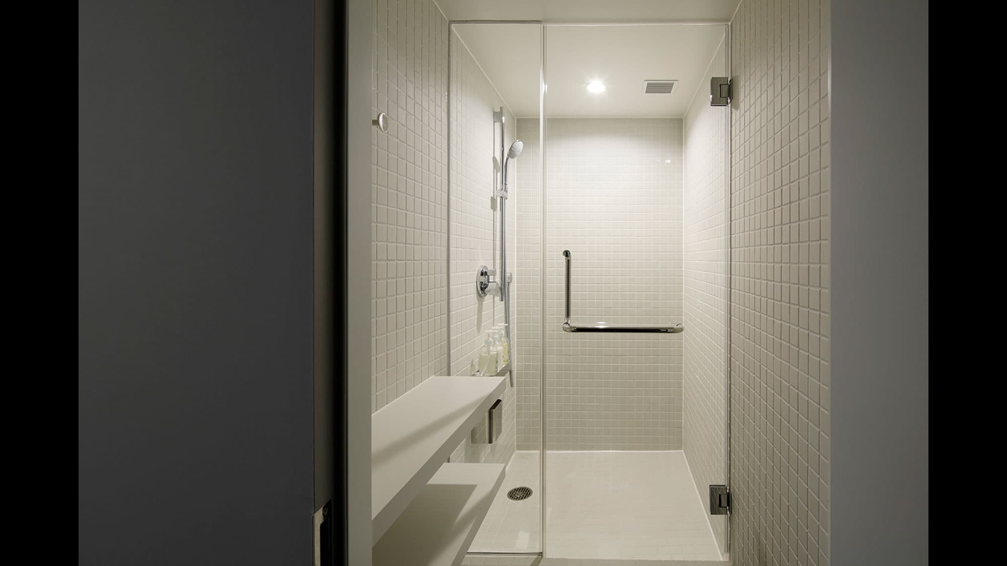 Private shower rooms