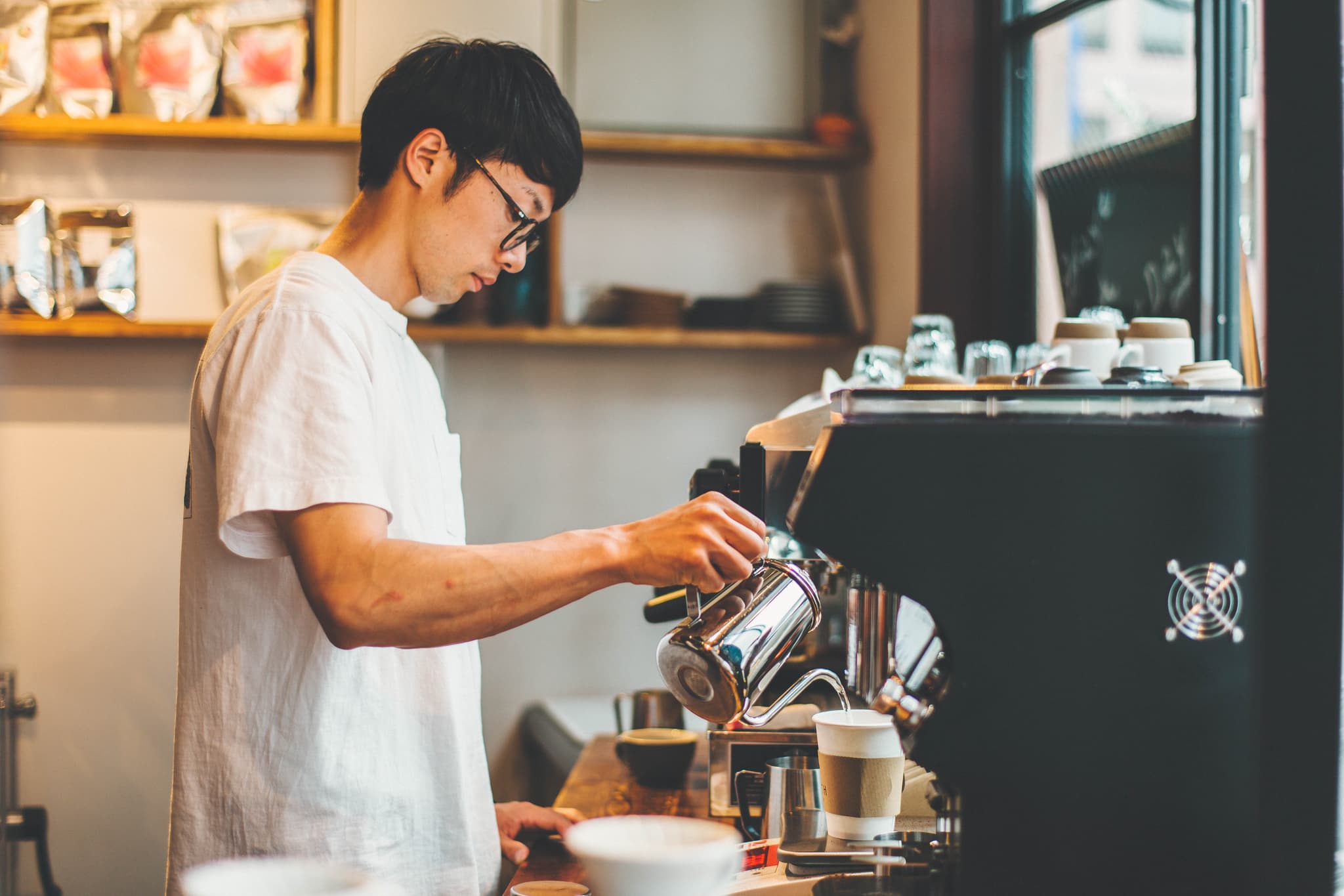 Ground-floor coffee stand