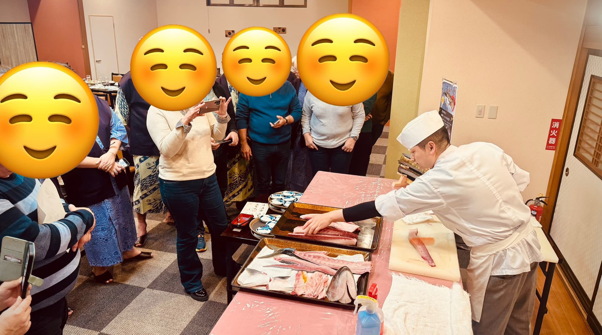 A Sashimi Show — Fish Cut Right Before You