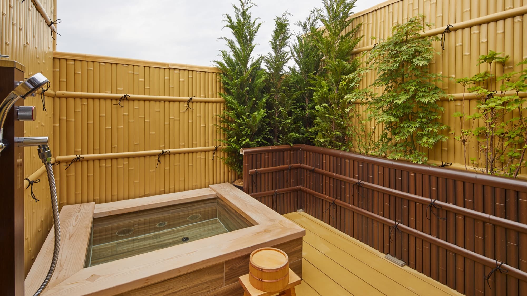 Four free private baths