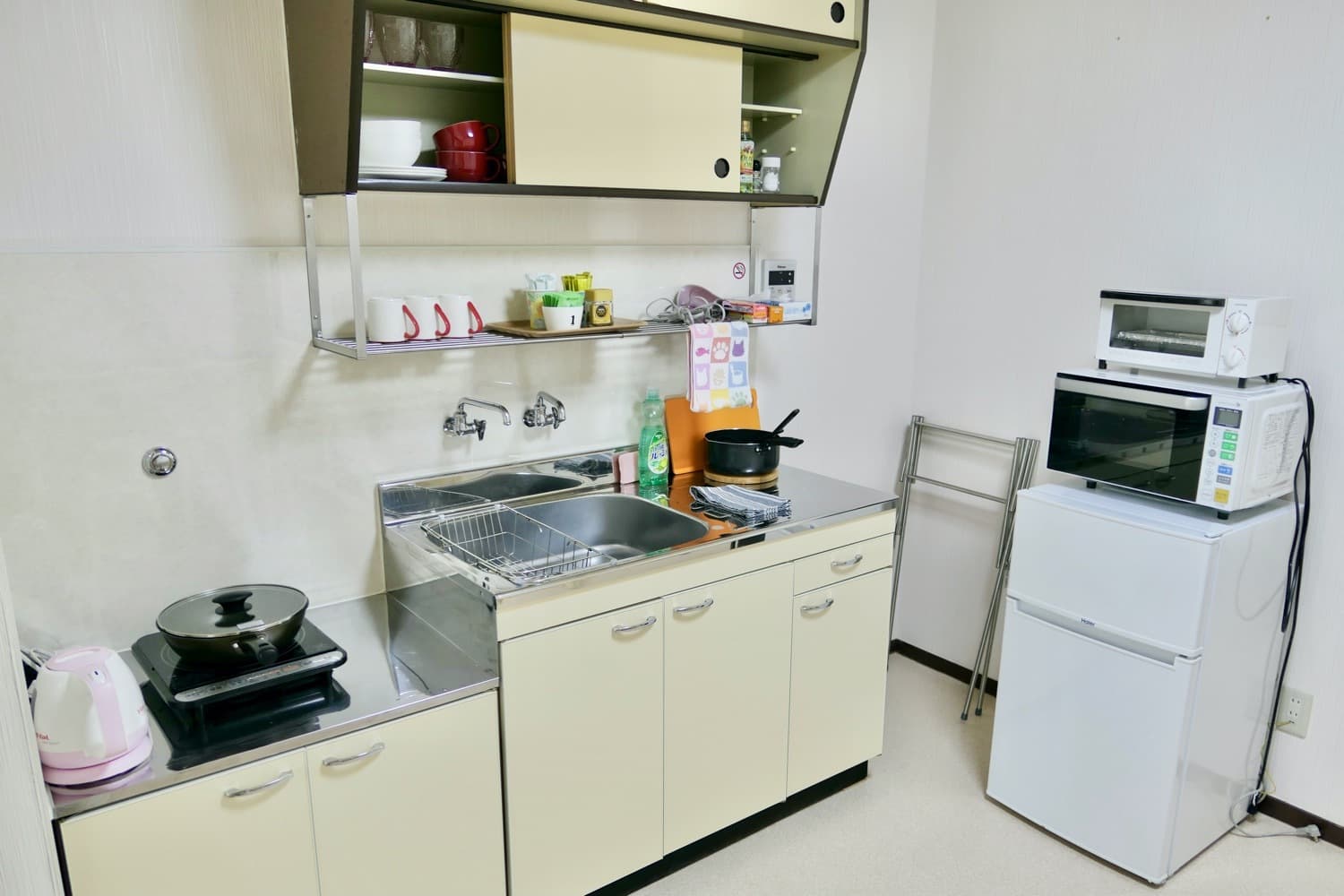 Kitchen stocked with seasonings