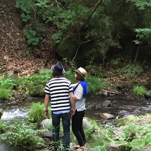 계류 따라 걷는 산책로