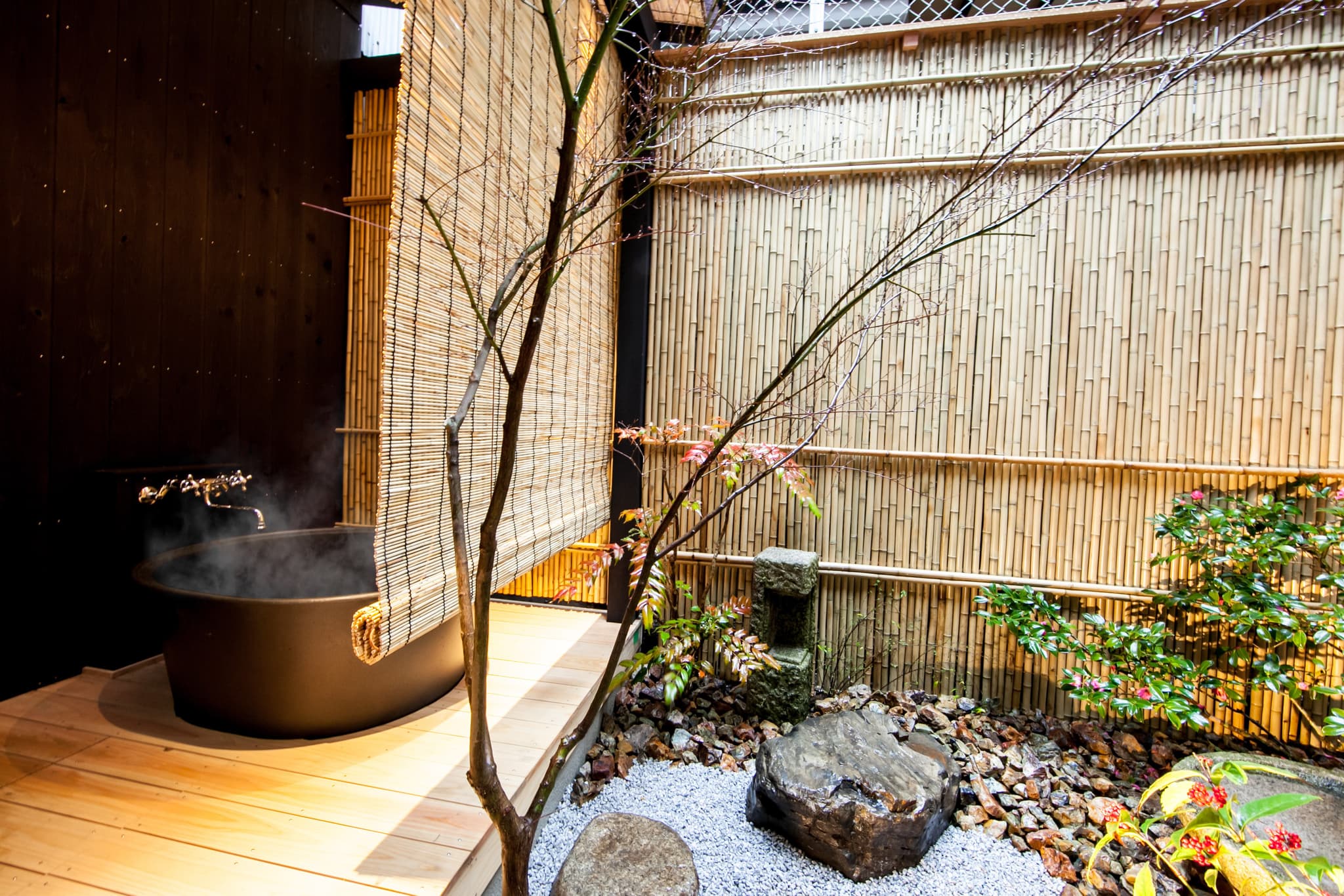 Courtyard open-air bath
