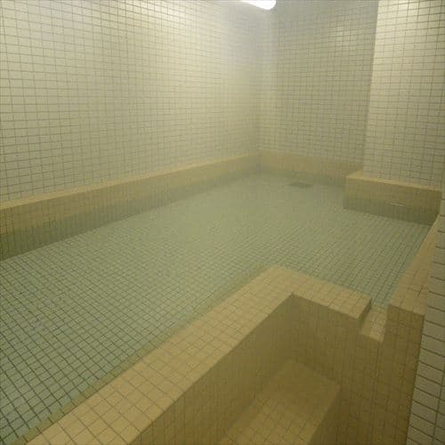 Two charcoal-infused baths
