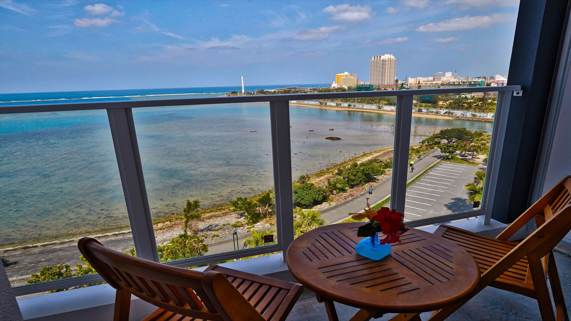 Ocean-view balconies